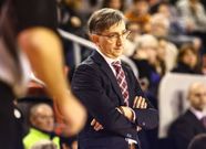 Moncho Fern�ndez, durante el partido contra el Gran Canaria. 