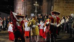 Imagen de una de las procesiones del a�o pasado en Betanzos.