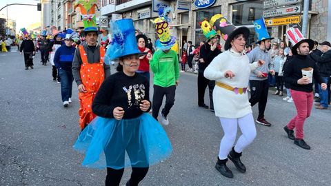 Un momento del desfile por las calles del centro de Monforte