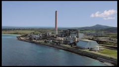 Imagen de la central t�rmica Fiume Santo, en la isla de Cerde�a.