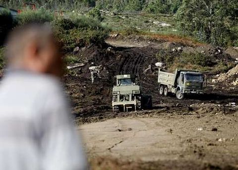 Un vecino, ante las obras en el per�metro de la Brilat que en el 2008 desataron la demanda de comuneros