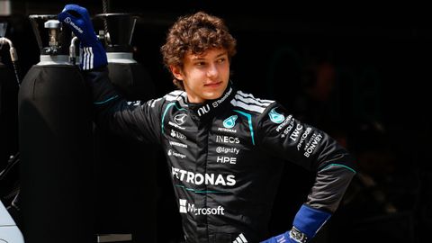 Kimi Antonelli, antes de la clasificaci&oacute;n del Gran Premio de China.