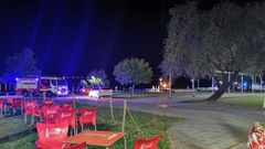 Llegada de los equipos de emergencias al embalse de Castrelo de Mi�o
