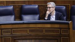 El ministro de Hacienda, Arcadi Espa�a, en el Congreso.