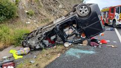 Accidente en la A-75, en Ver&iacute;n.