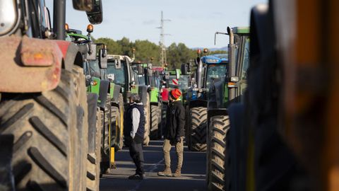 Imagen de una de las protestas de agricultores del a&ntilde;o pasado