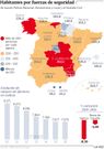 Habitantes por fuerzas de seguridad