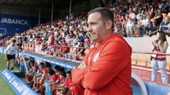 �lex Ortiz, en su debut en el �ngel Carro como entrenador del primer equipo la pasada temporada.