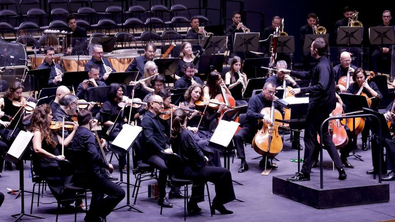 La Orquesta Sinf�nica de Galicia, en una imagen de archivo.