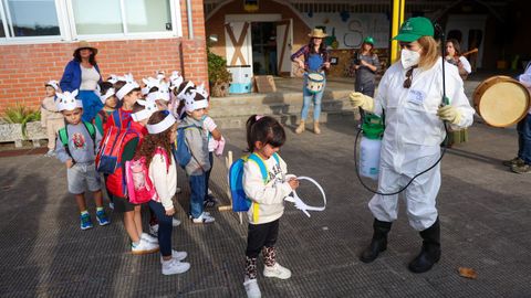 Arranque de curso en el CEIP de Rubiáns, en Vilagarcía