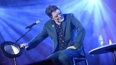 Joaqu�n Sabina, antes de tener que suspender su concierto