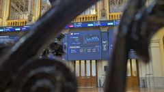 Imagen de ayer de la bolsa espa&ntilde;ola