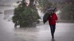 Lluvia de paraguas en A Coru�a