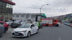 Simulacro de incendio en la empresa Tecdesof del pol�gono de Pocomaco