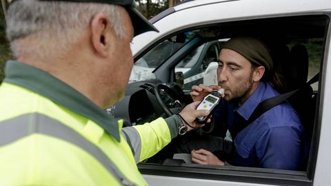 Un control de alcoholemia (foto de archivo)