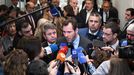 scar Puente atiende a los medios tras su conferencia en el Foro de la Nueva Economa