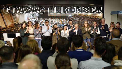 Celebracin del PP en su sede de Ourense.