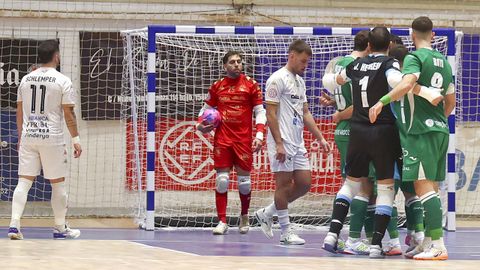 Desaz�n en A Malata por la derrota de O Parrulo frente al Movistar Inter.