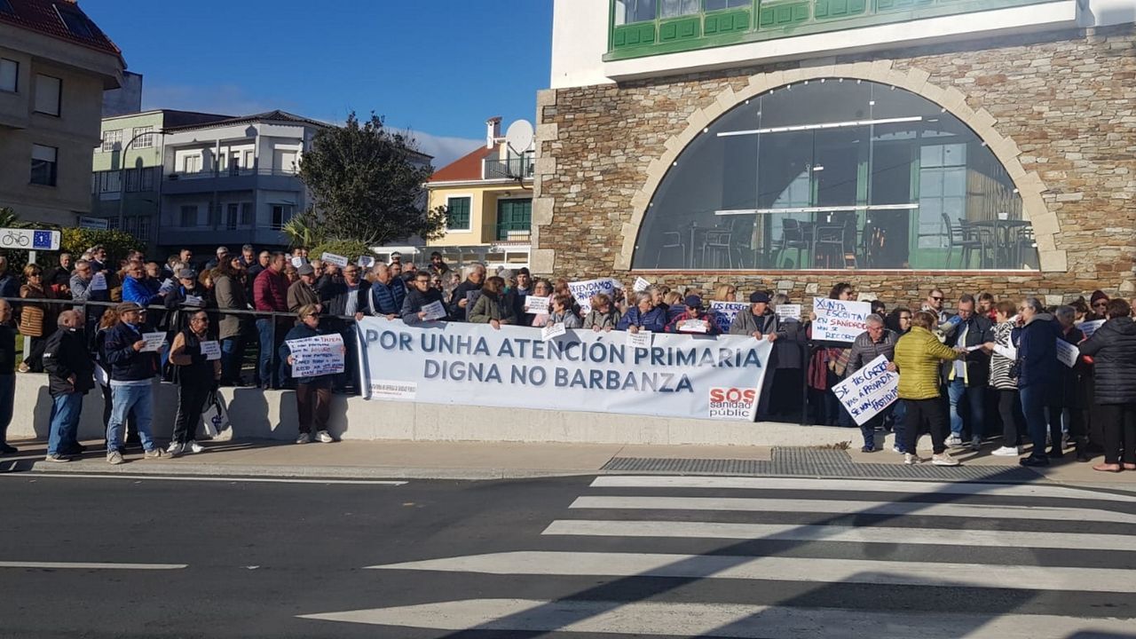 Nueva concentración en Aguiño por la falta de personal sanitario