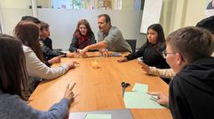Preparaci�n del documental de los alumnos del IES Lagoa de Antela y el CDR O Viso