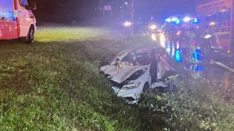 Los bomberos tuvieron que excarcelar al fallecido