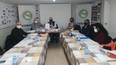Miembros de la federación vecinal de Lugo con la Fundación SALMA