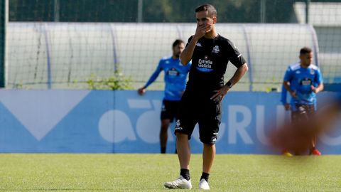 Borja Jim�nez, durante un entrenamiento