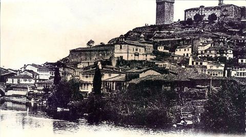 Traseras de la calle Huertas a comienzos del pasado siglo