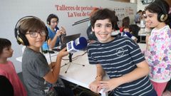 Taller de periodismo dentro de las actividad de La Voz de la Escuela