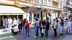 Colas en una tienda de A Coru�a