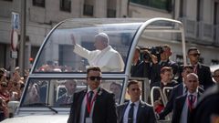 El encuentro del papa con representantes de la cultura, en im�genes