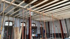 Un aspecto del estado actual de las obras en el interior del edificio