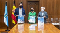 Alejandro Dom�nguez, Sandra Quintas y Rosendo Fern�ndez asistieron a la presentaci�n del campamento.