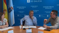El conselleiro de Sanidade mantuvo una reunión con el regidor ribadense