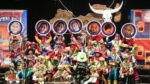 Comparsa Os Arrombados, el lejano oeste en O Grove