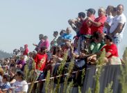 La zona portuaria de Cabo se llen� de aficionados que quer�an presenciar la regata. 
