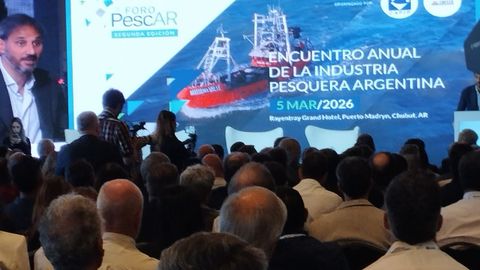 Foro PescAR, celebrado en Puerto Madryn, provincia de Chubut, en la Patagonia argentina, el 5 de marzo del 2026.
