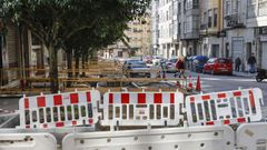 Las obras de la avenida de Portugal siguen paralizadas pese al ultim�tum de J�come.