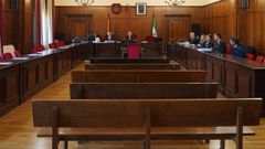 Imagen de archivo de una de las salas de la Audiencia de Sevilla.