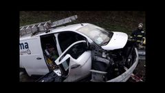 Accidente con heridos en la A-8 en Vald�s
