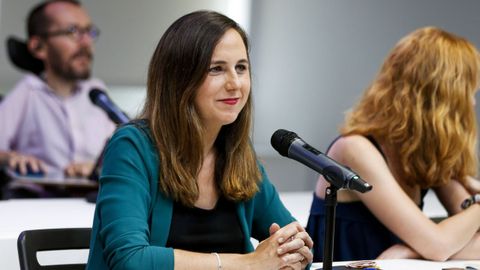 Ione Belarra en el Consejo de Coordinaci�n de Podemos celebrado el pasado mes de agosto en Madrid.
