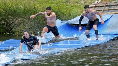 Pruebas de la Gladiator Race en la isla de las esculturas de Pontevedra