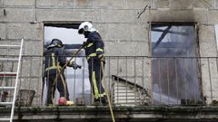 imagen de archivo del incendio en una vivienda de Xunqueira de Amb�a