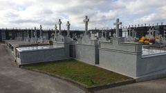 Nichos en el cementerio municipal de Vilalba, en donde el gobierno local proyecta una amplia reforma