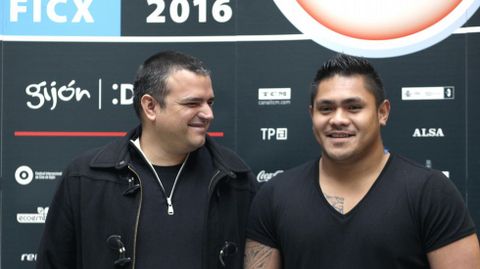 Sacha Wolff y Soane Takelau, en el FICX54