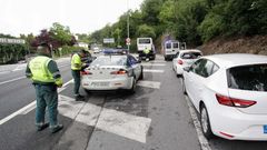 Control de Tr�fico en la N-VI a la altura del Balneario
