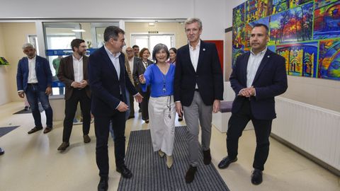 Visita de Alfonso Rueda a la ampliaci�n del IES Aquis Celenis de Caldas de Reis 