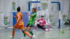 Silvia Rubal, de espaldas en un partido del actual curso