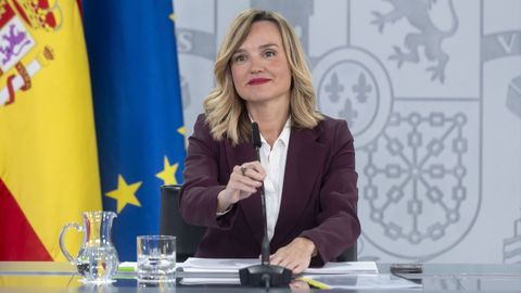 La ministra de Educación, Pilar Alegría, anunció el anteproyecto de ley al terminar el Consejo de Ministros