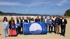Entrega de banderas azules en la playa de Esteiro, Xove